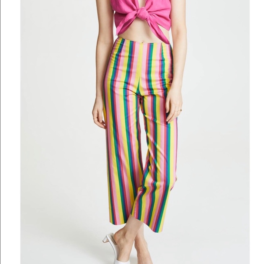 Staud cotton straight line pants